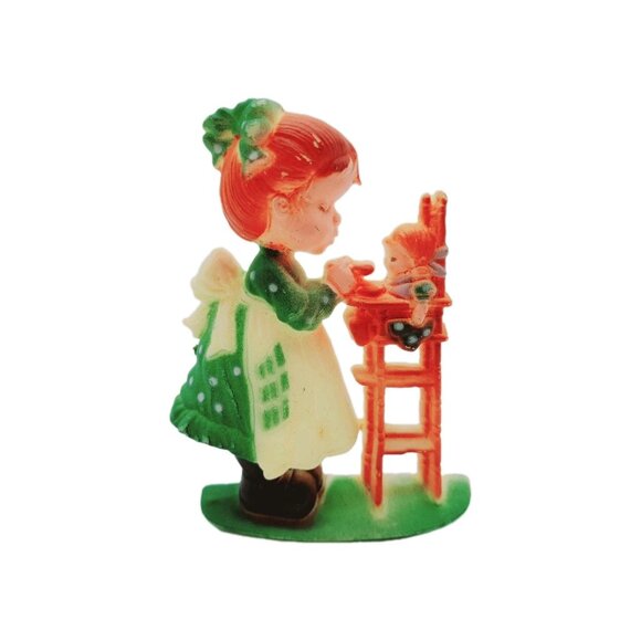A Loving Spoonful Christmas Ornament Plastic Molded Sarah Kay Green READ - Picture 1 of 5